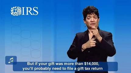 ASL: Gift Tax (Captions & Audio)