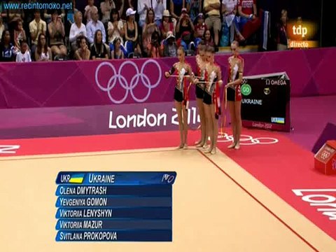 Ukraine 3 Ribbons 2 Hoops Final - Olympic Games 2012