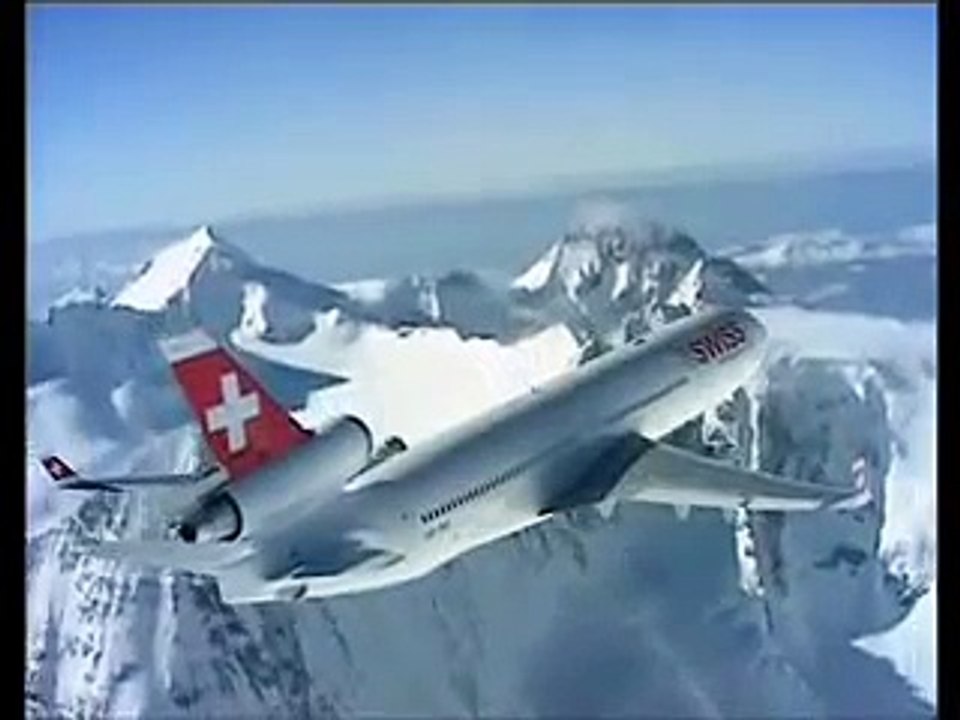 Swiss Int. Air Lines above the Alps