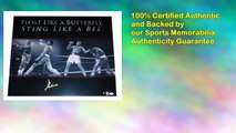 Muhammad Ali Signed Float Like A Butterfly Collage Gold Psadna