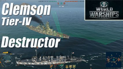 World of Warships Multikill-Destructor Clemson Tier-IV