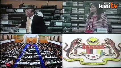 Bung tak puas hati skirt, baju T merah Kok