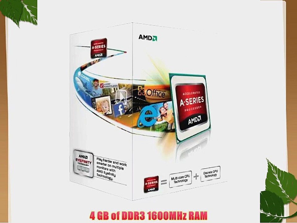 VIBOX Essentials 1 - 3.7GHz AMD Dual Core Desktop Gamer Gaming PC Computer mit WarThunder Spiel