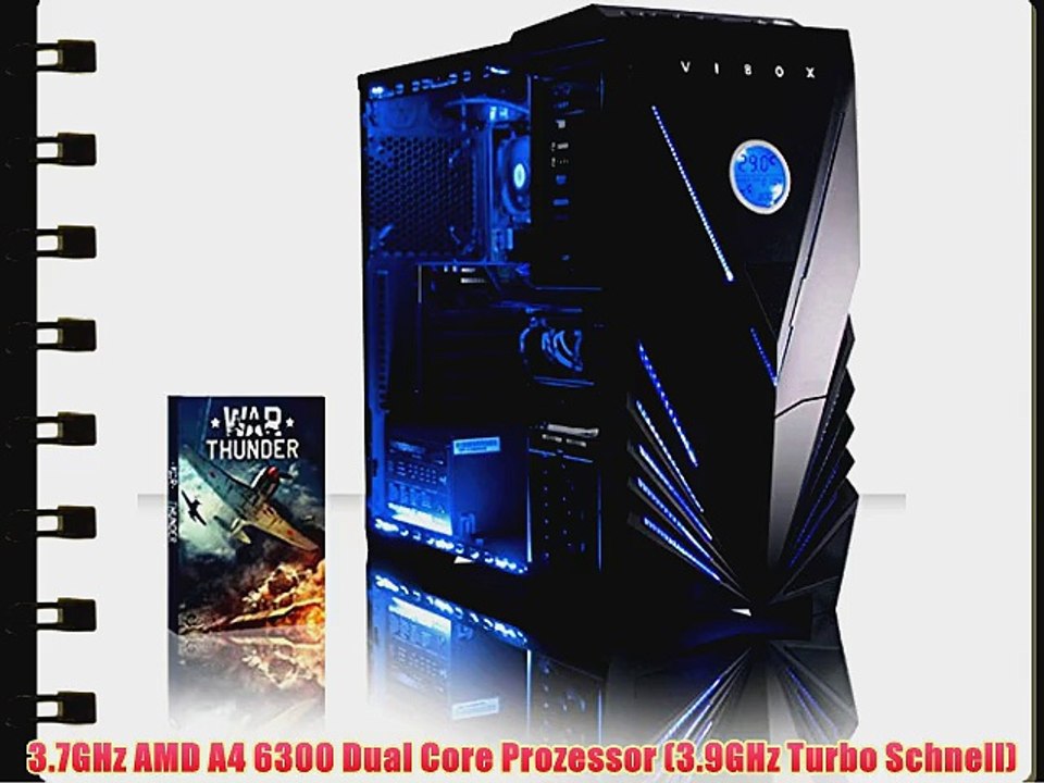 VIBOX Essentials 19 - 3.7GHz AMD Dual Core Desktop Gamer Gaming PC Computer mit WarThunder