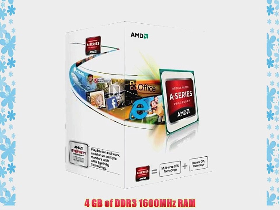 VIBOX Essentials 4 - 3.7GHz AMD Dual Core Desktop Gamer Gaming PC Computer mit WarThunder Spiel