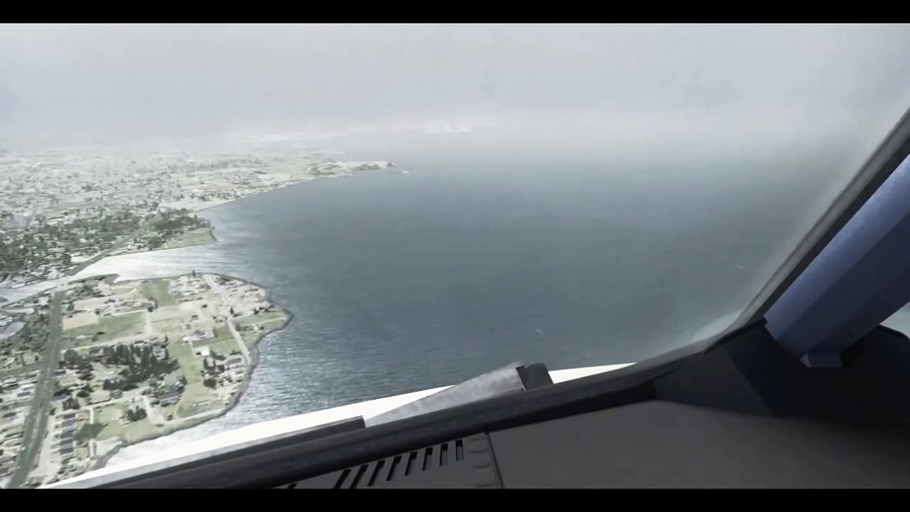 FSX Flight Simulator X HD - Landing A320 KSFO FlightBeam - GTX 590, i7 920 @ 3.8 GHz