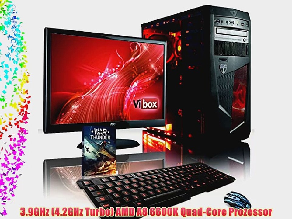 VIBOX Standard Paket 3SW - B?ro Familie Gamer Gaming PC Multimedia Desktop PC Computer mit