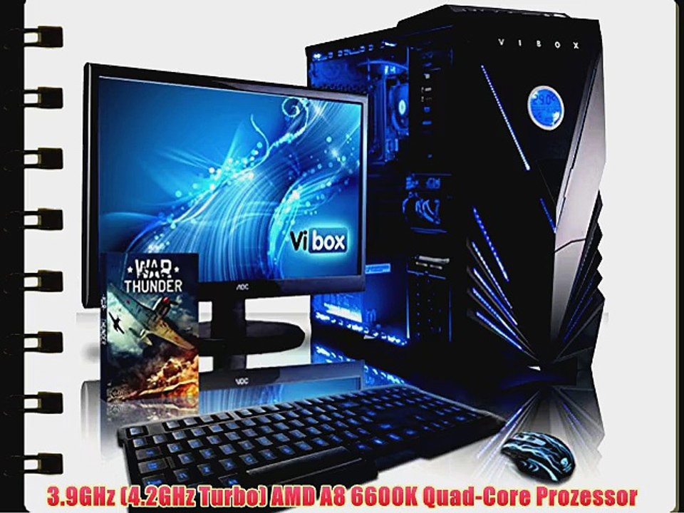 VIBOX Standard Paket 3XSW - B?ro Familie Gamer Gaming PC Multimedia Desktop PC Computer mit