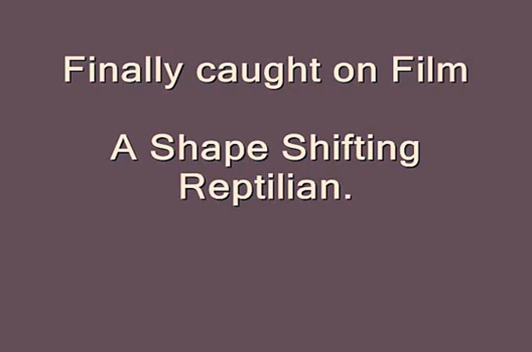 "Shape Shifting Reptilian" finally caught on video