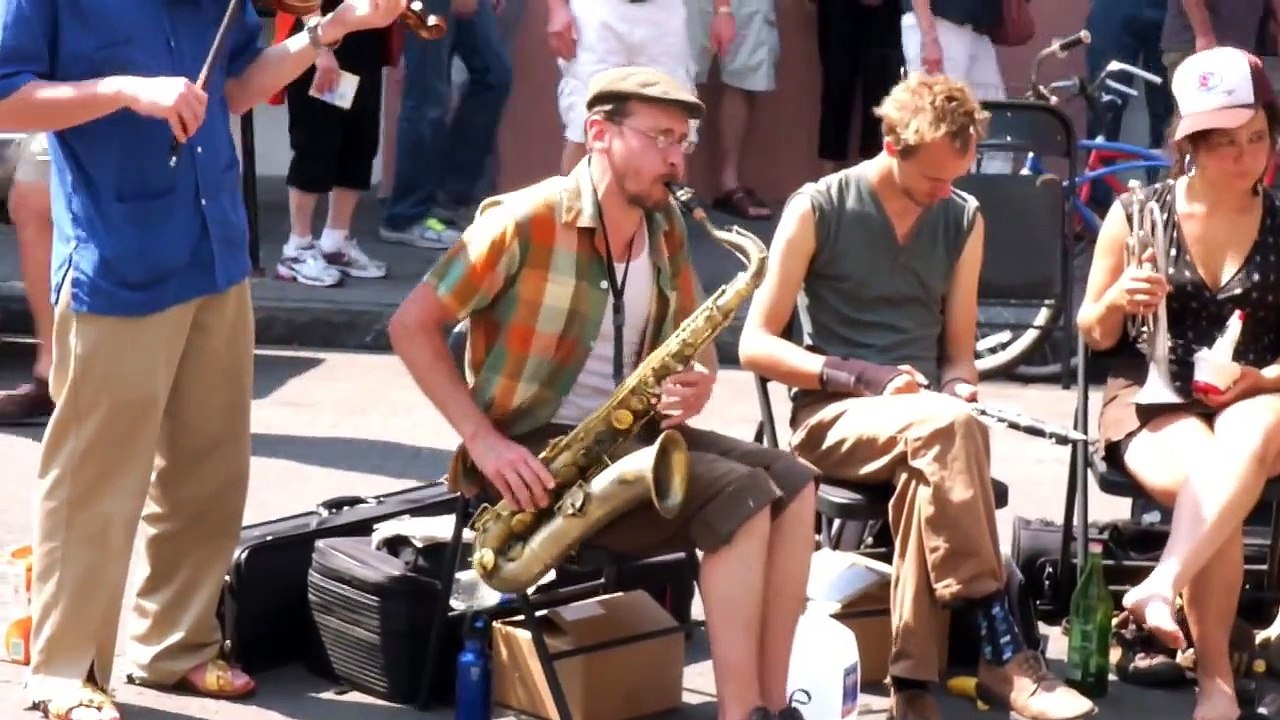 Tuba Skinny "Up a Lazy River" Royal St 4/12/12 MORE at