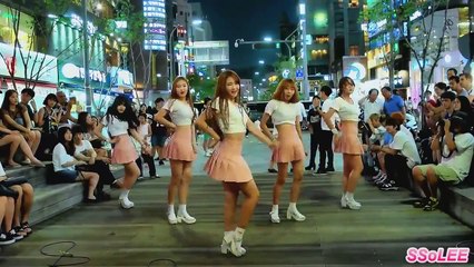 150728 댄스팀 에이플러스 Aplus 심쿵해 AOA @ 신촌 버스킹 직캠 By SSoLEE
