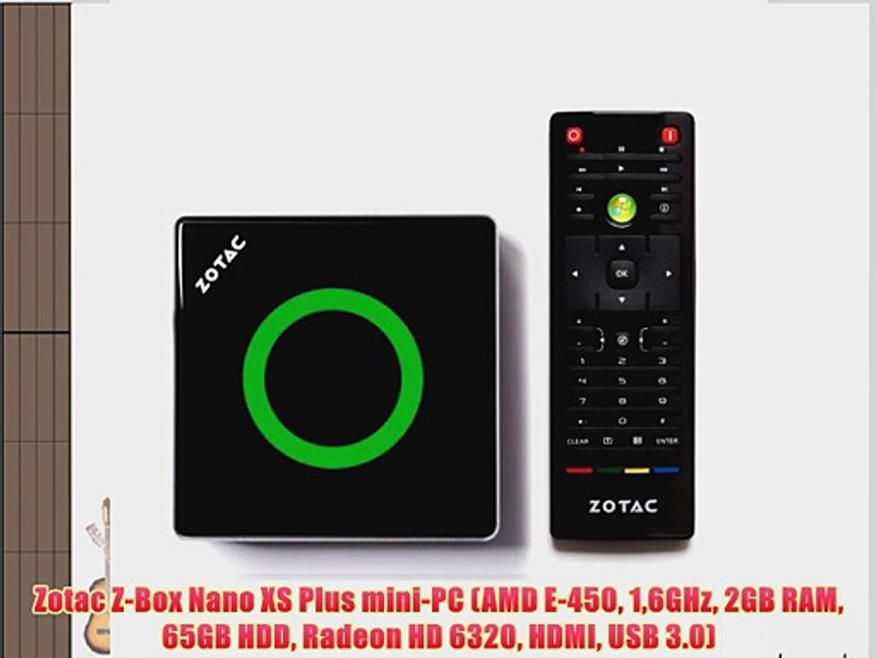 Zotac Z-Box Nano XS Plus mini-PC (AMD E-450 16GHz 2GB RAM 65GB HDD Radeon HD 6320 HDMI USB