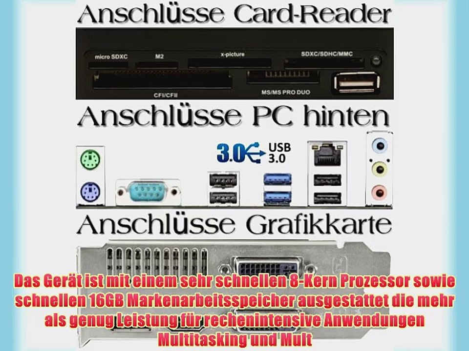 Ultra 4K Gaming-PC Computer Bulldozer Octa-Core AMD FX-8320 8x4.0GHz Turbo Radeon R9 290 X-Edition