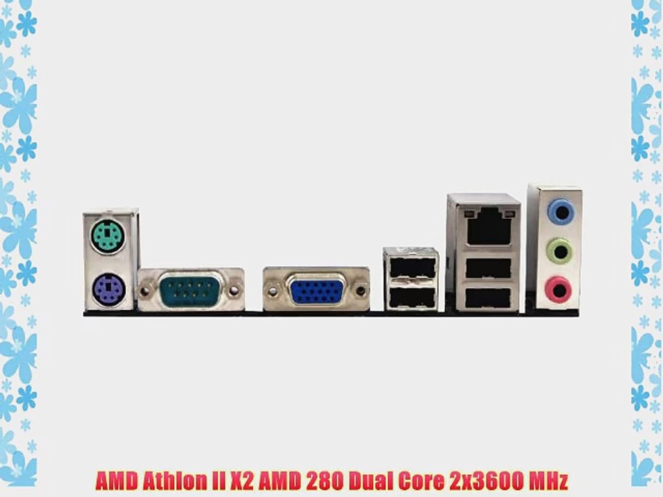 Home PC DualCore Computer System mit AMD 2x 3600 MHz 500GB S-ATA II HDD 4GB DDR3 RAM AMD 760G