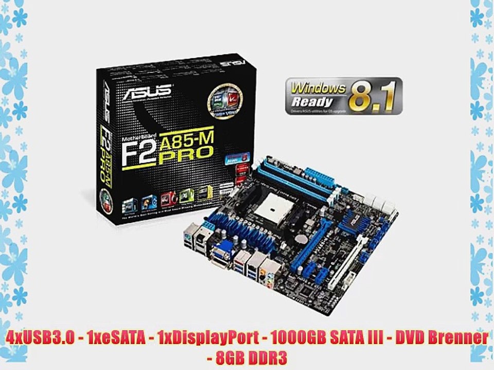 Gamer Quad-Core! AMD A8-6600K 4 x 41 GHz Turbo | 8192MB DDR3 | 1000GB S-ATA III HDD | AMD Radeon