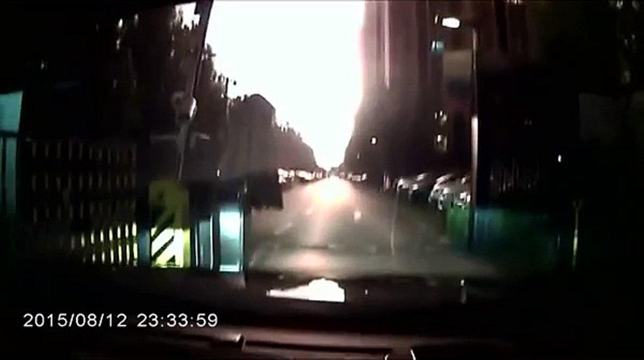 Tianjin Port Explosion -- Extremely Close Dashcam Video Aug 12,2015