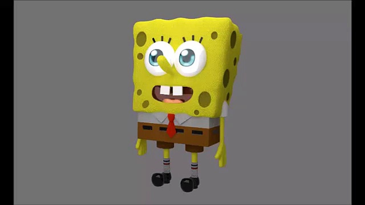 A 3D SpongeBob Blender Animation