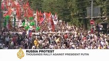 Russians protest Putin's return to the Kremlin