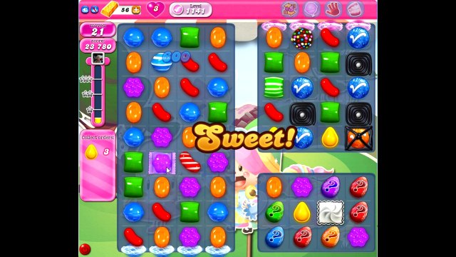 Candy Crush Saga level 1141