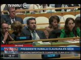Discurso de clausura del presidente Ollanta Humala en la Cumbre del Clima en la ONU