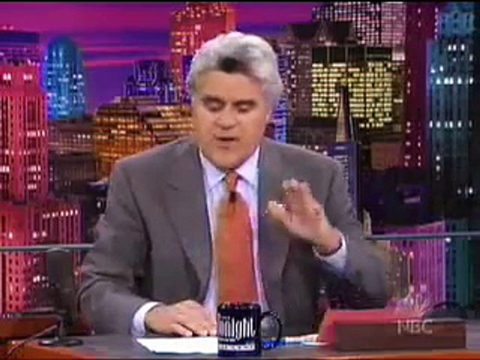 Matt Leblanc gets a dog on Jay Leno (2.8.2002) - part 1