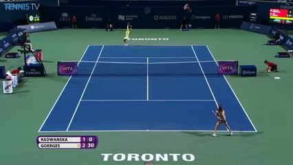 Agnieszka Radwanska has Wednesday's shot of the day at the Rogers Cup