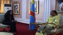 Marie Olive Lembe Kabila reçoit la ministre française de la francophonie