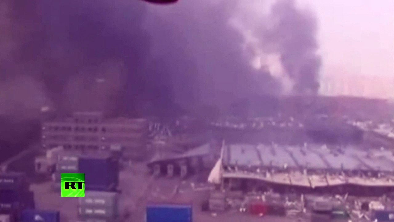 Images aériennes d’apocalypse, en Chine, après l’explosion dans l’entrepôt chimique