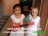 4 year old sisters celebrating 14 august