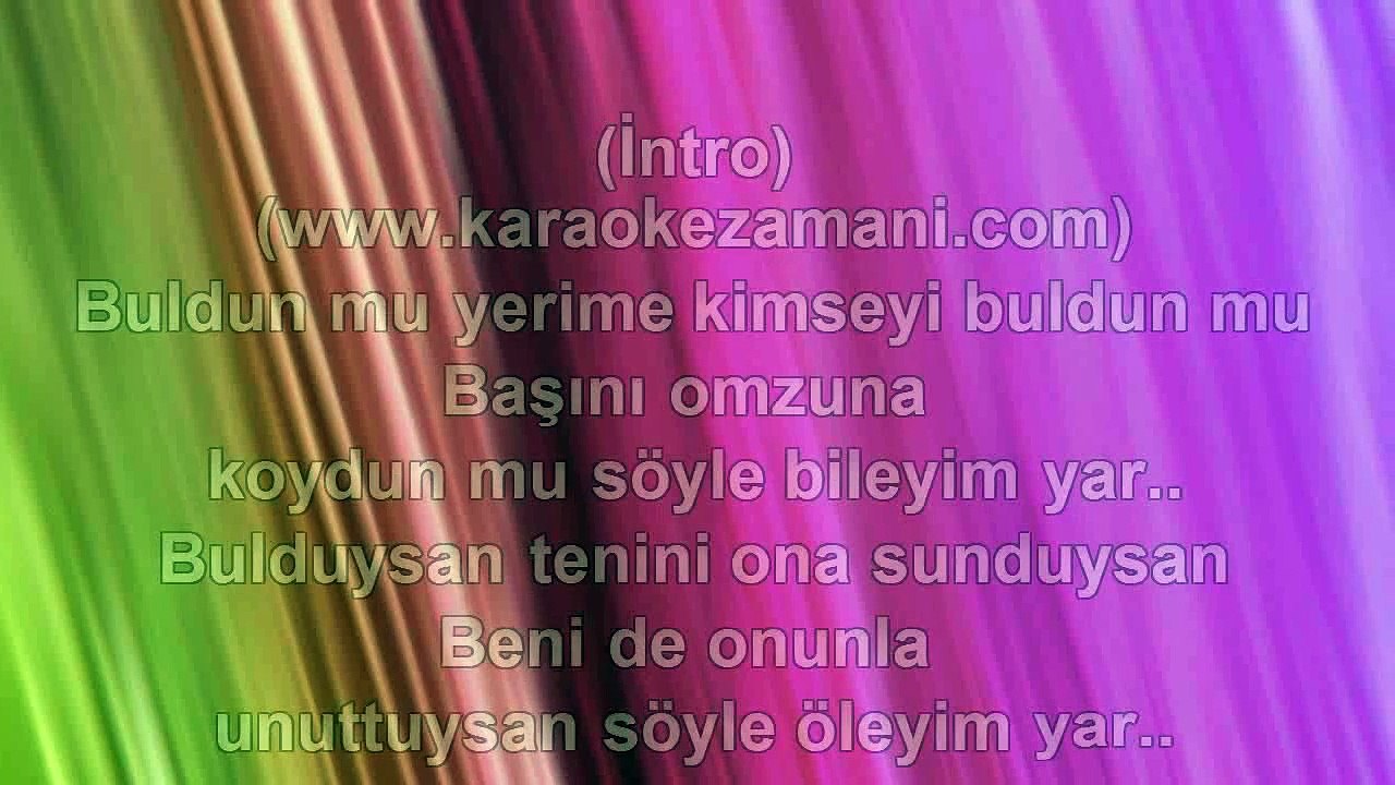 Gülşah Buzlu - Elveda - 2014 TÜRKÇE KARAOKE