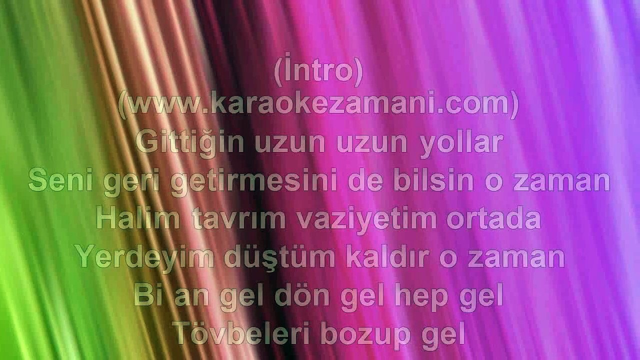 Gülşen - Bir An Gel - 2010 TÜRKÇE KARAOKE