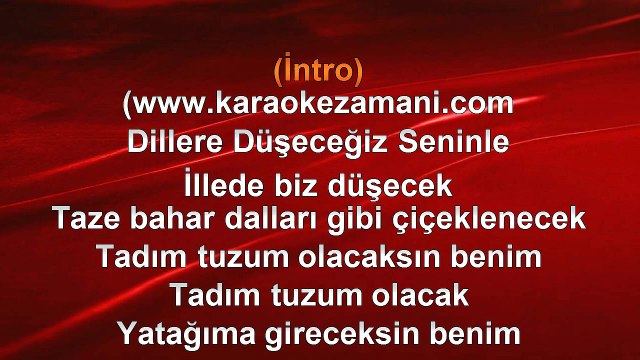 Gülşen - Dillere Düşeceğiz Seninle - 2010 TÜRKÇE KARAOKE