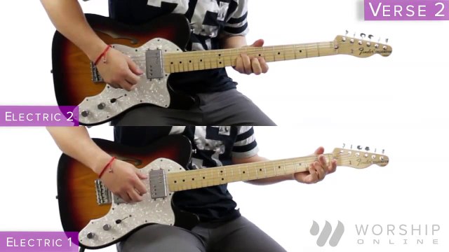 No Other Name - Hillsong Live - Electric And Acoustic Guitar Tutorial