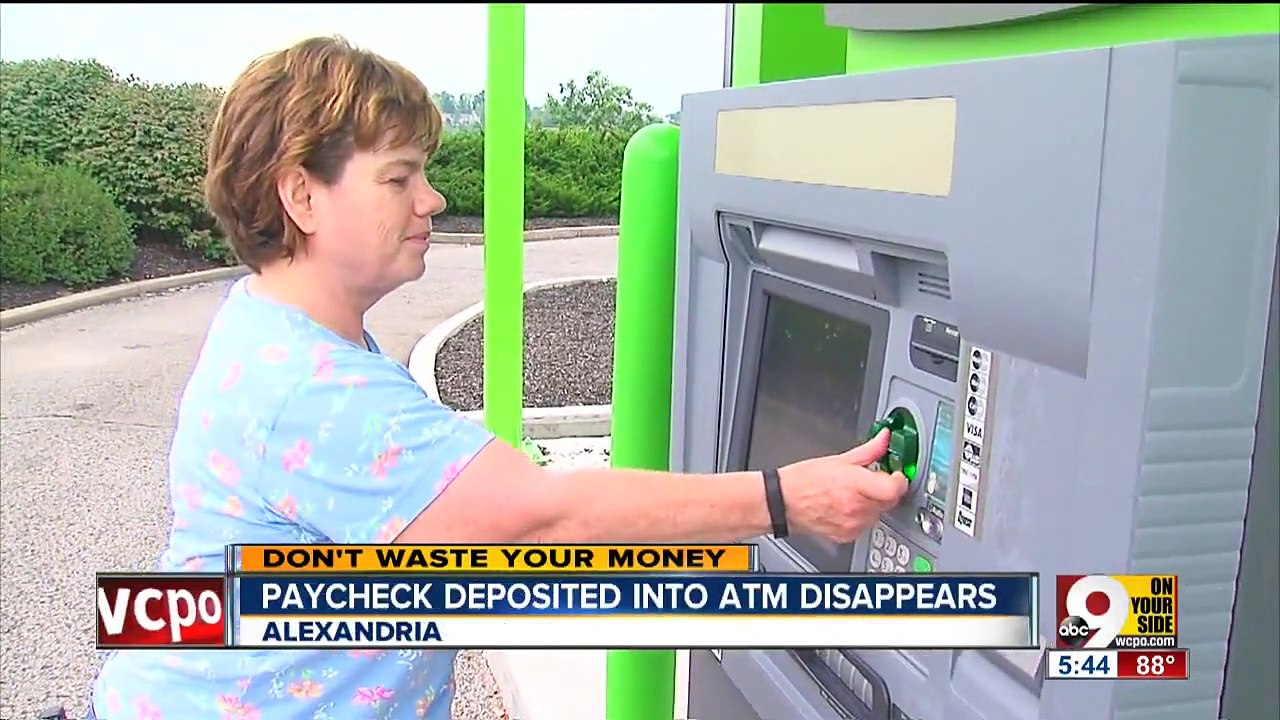 Be wary of depositing paycheck in ATM