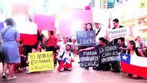 Chilenos en Nueva York apoyan a estudiantes chilenos