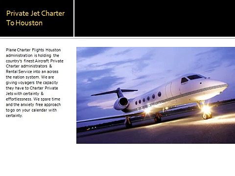 Private Jet Charter to Houston