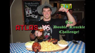 German Food Challenge Octoberfest Pub's Double Pork Knuckle Challenge!!