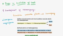 FSc Biology Book1, CH 9, LEC 13; Evolution of Seed
