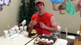 Golaith Cupcake Challenge Kirby's Kupcakes BIG 5,550 Calorie Dessert!!