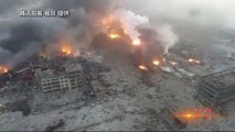 Chine : un drone filme les dégâts des explosions de Tianjin