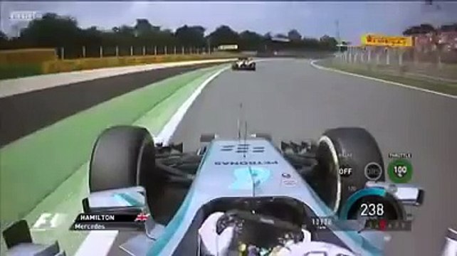 F1 2014 Monza Lewis Hamilton Overtake Massa