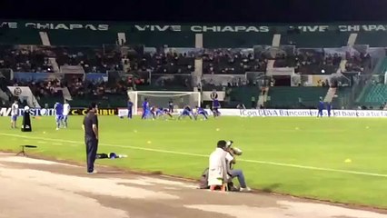 Calentamiento en Chiapas para el Jaguares -  Cruz Azul