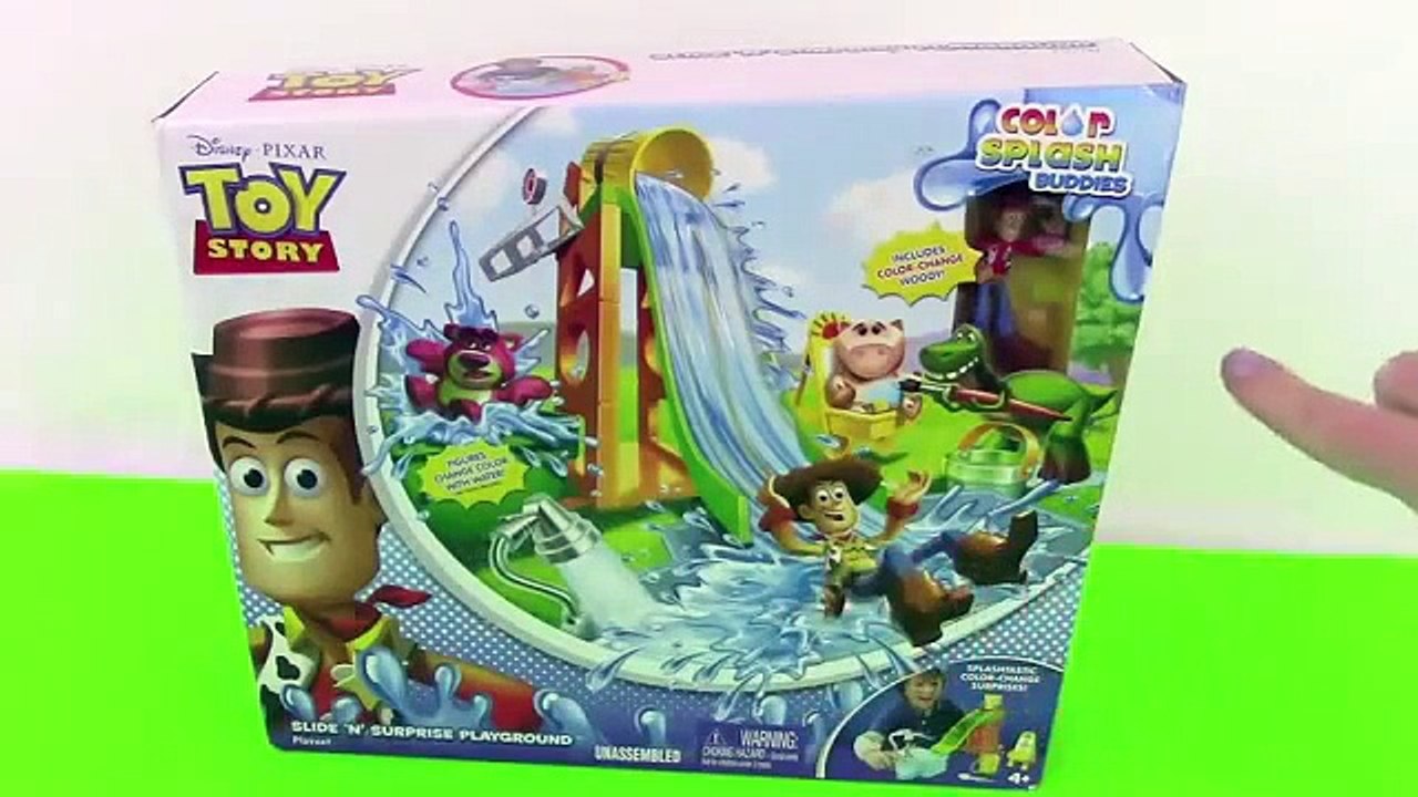 Cars Color Changers in Toy Story Slide n Surprise Playground Color Splash Buddies Disney P