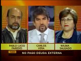 PART 1 - Pablo Lucio Paredes y Wilma Salgado debaten el no pago de la deuda externa ecuatoriana