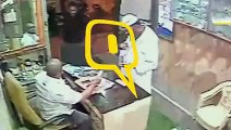 Caught on CCTV Man Saves Disabled Shop Owner From a Sword Attack