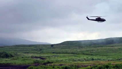 富士総合火力演習2011　AH1-Sコブラ　対戦車ミサイルTOW射撃