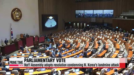 Full assembly adopts resolution condemning Pyongyang and gives conset to arrest sitting lawmaker