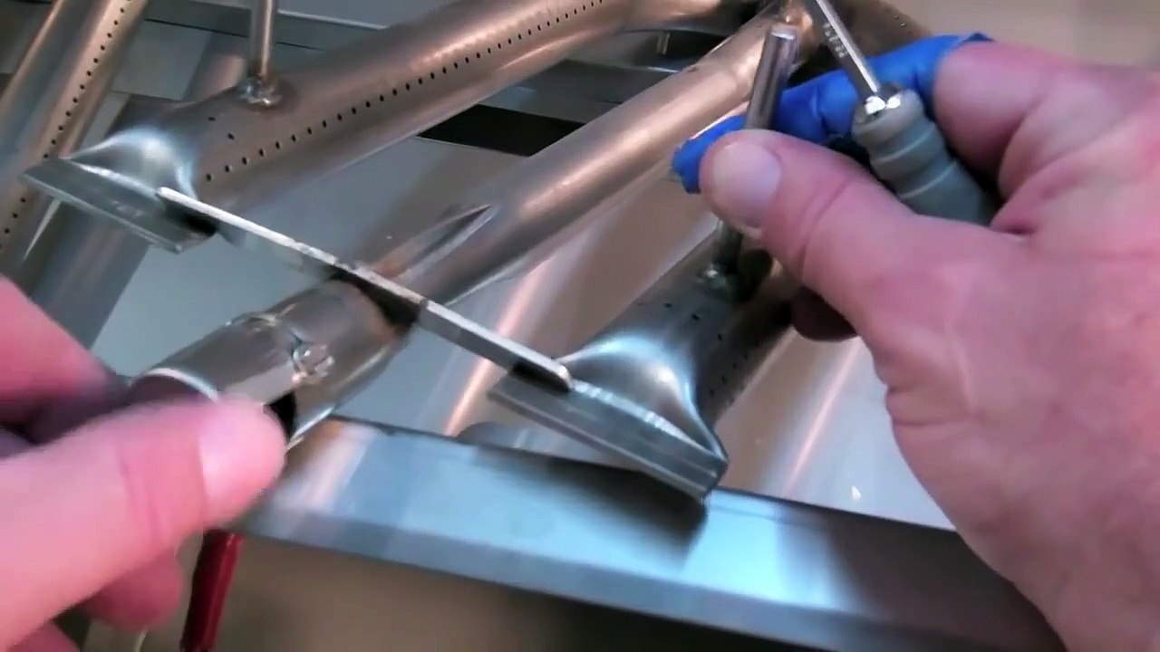 Adjust BBQ Grill Burner Air Shutter For Better Performance.