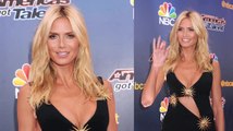 Heidi Klum muestra su figura para el show en vivo America's Got Talent