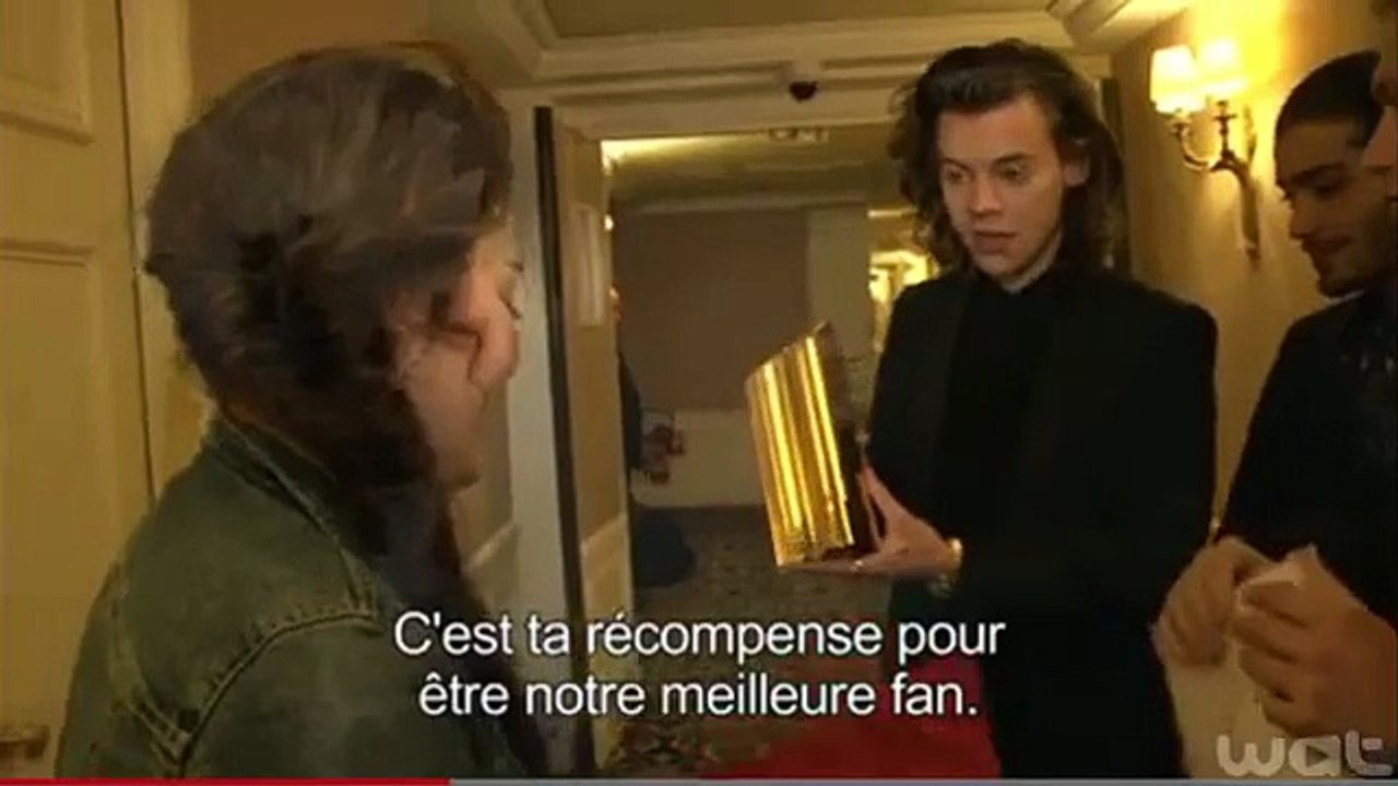One Direction meeting a fan during NRJ Awards